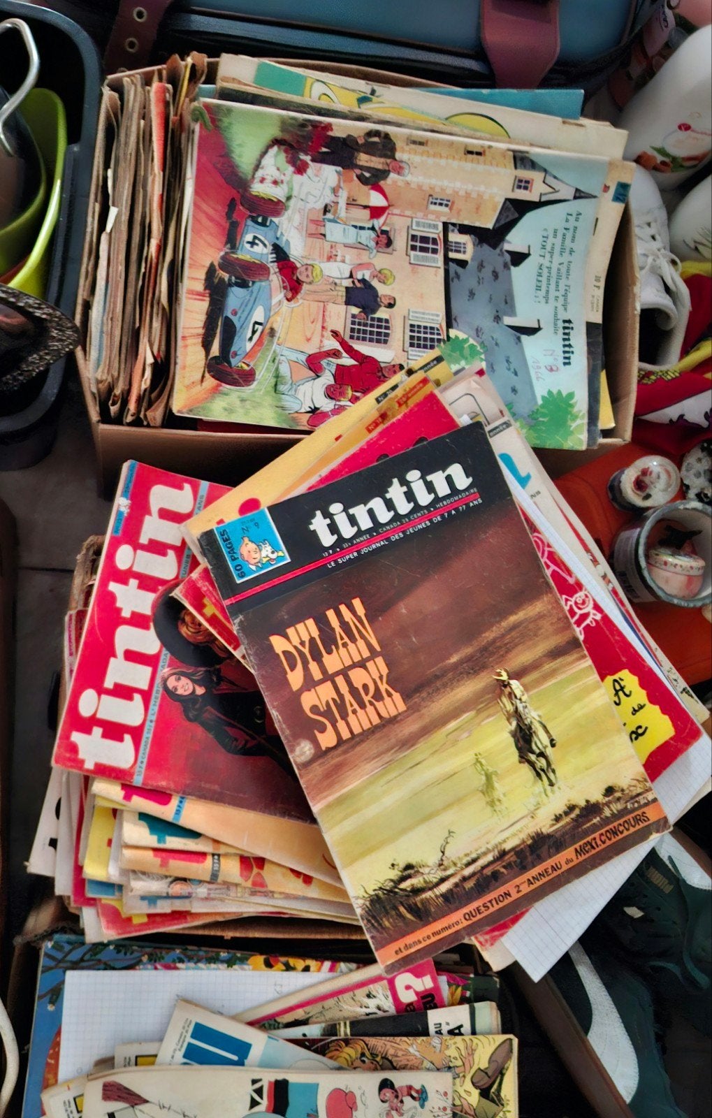 gros lot journal de tintin année 60/70/80, Boeken, Tijdschriften en Kranten, Ophalen of Verzenden, Krant