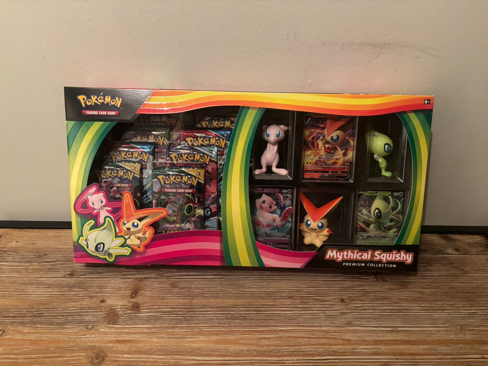Pokemon kaart - Mythical Squishy collection, Ophalen of Verzenden, Nieuw, Boosterbox, Foil