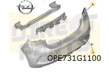 Opel Corsa F (9/19-)  achterbumper (te spuiten) Origineel! 1, Auto-onderdelen, Carrosserie, Bumper, Opel, Achter, Nieuw, Verzenden