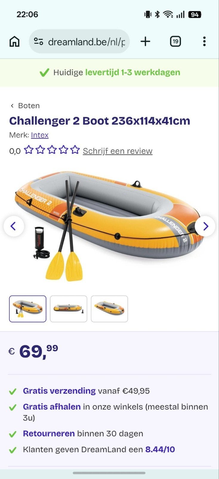 Rubberen boot, Sports nautiques & Bateaux, Canoës, Enlèvement