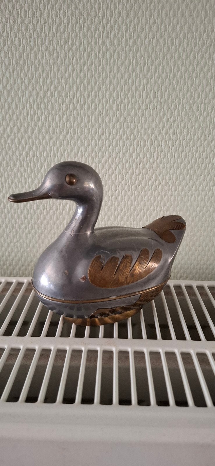Vintage tinnen sieradendoosje, Ophalen of Verzenden