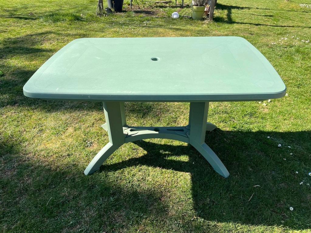Table de jardin pliante grosfillex, Enlèvement, Utilisé, Plastique