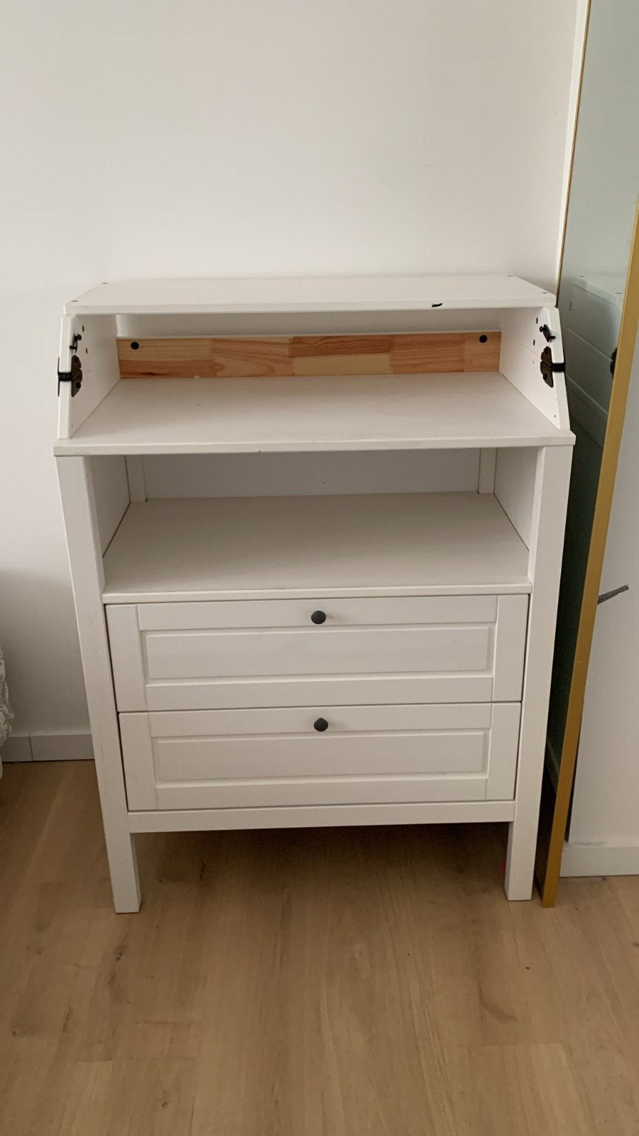 Changing table/chest of drawers, white, 78x79x99 cm, Ophalen