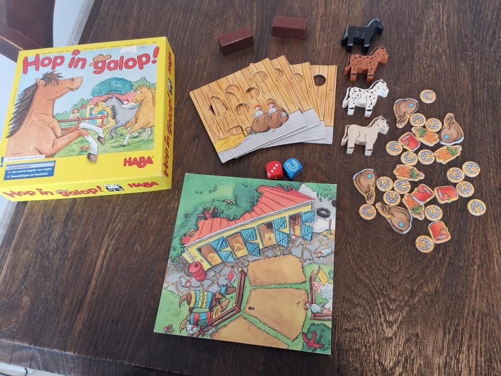Hop In Galop - Gezelschapsspel, Hobby en Vrije tijd, Een of twee spelers, Ophalen, Zo goed als nieuw, Haba