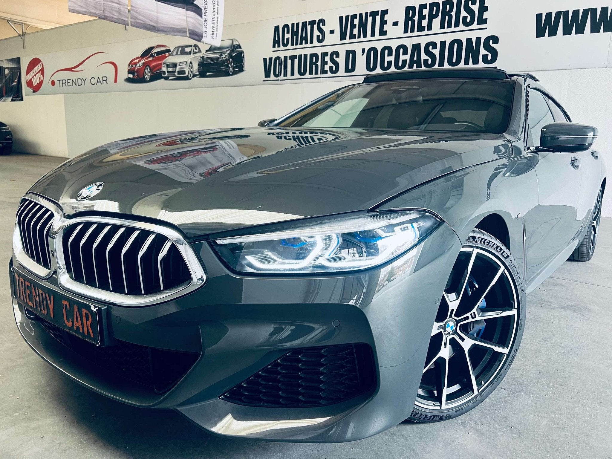 BMW 8 Serie 840 iAS GRAN COUPE+PACK M+INDIVIDUAL+PANO+HUD+GA, Autos, Cuir, Achat, Entreprise, Noir