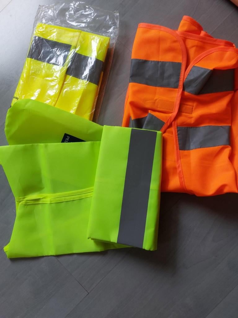 Fluojasjes ideaal om te fietsen Nieuw 2 € stuk Maat M/L, Fietsen en Brommers, Ophalen, Nieuw, M