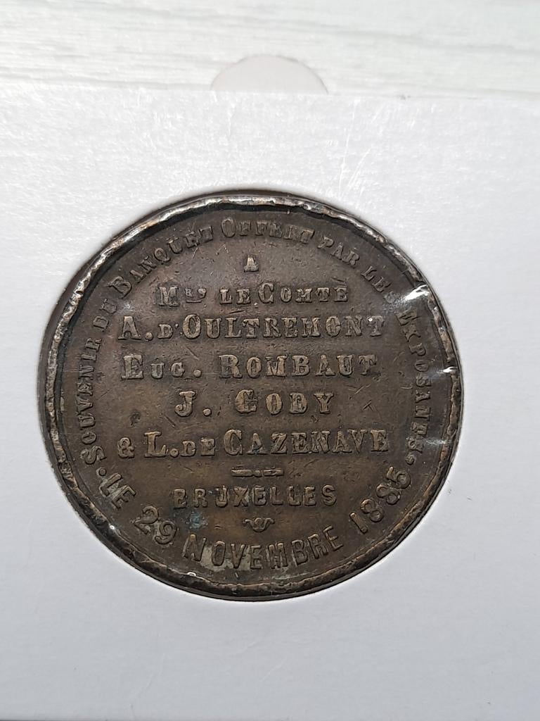 Wereldtentoonstelling  Antwerpen  29 nov 1885, Postzegels en Munten, Ophalen of Verzenden