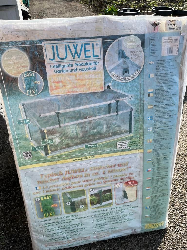 Juwel minikas van hard PVC - nieuw, Tuin en Terras, Kassen, Nieuw, Kweekkas, Aluminium, Polycarbonaat, Ophalen