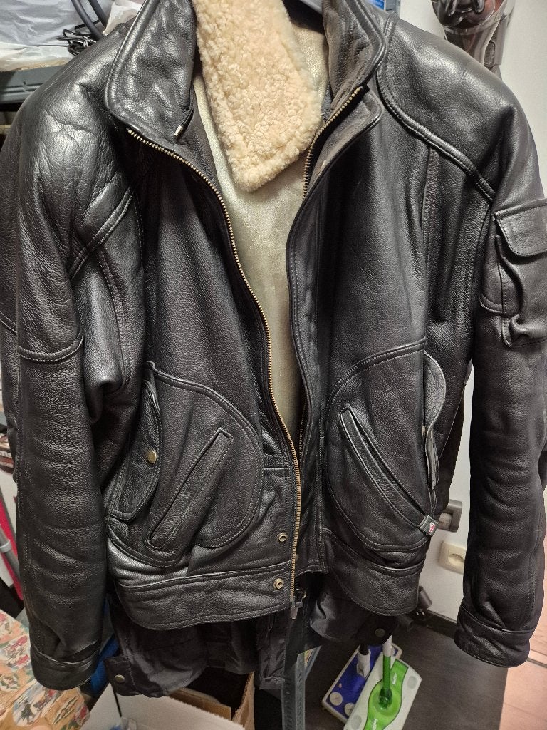 zware lederen vest - moto?  XL, Ophalen, Tweedehands, Heren, Jas | leer