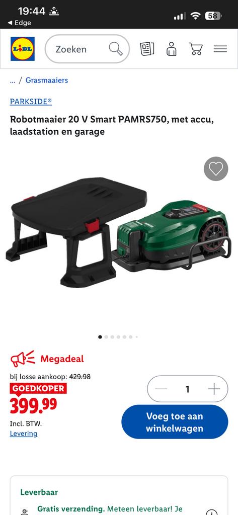 Grasrobot, Enlèvement, Comme neuf