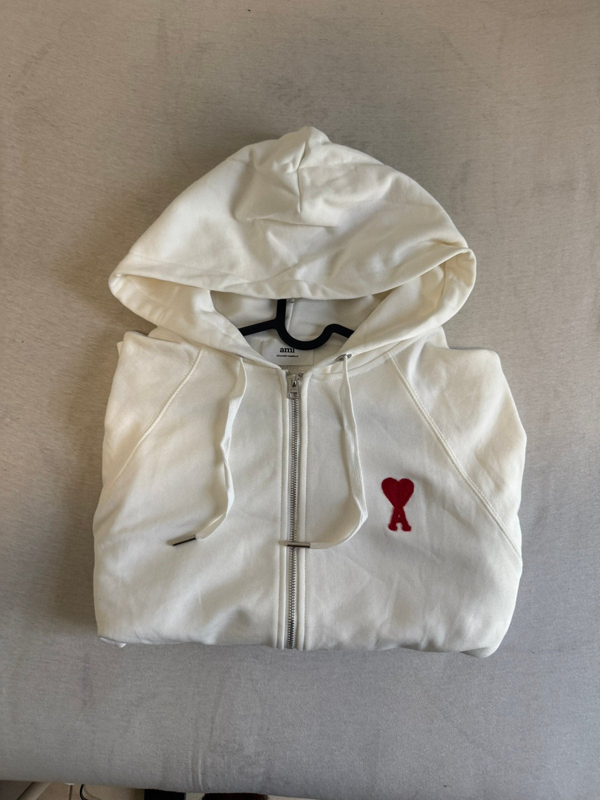 Ami vest(wit), Kleding | Heren, Truien en Vesten, Verzenden, Zo goed als nieuw, Maat 48/50 (M), Wit
