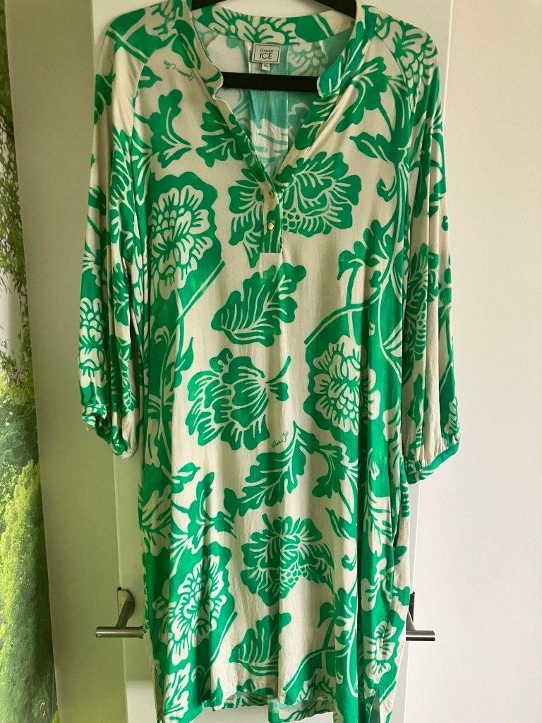 Groene jurk Green Ice maat XL, Kleding | Dames, Maat 46/48 (XL) of groter, Ophalen of Verzenden, Zo goed als nieuw, GREEN ICE