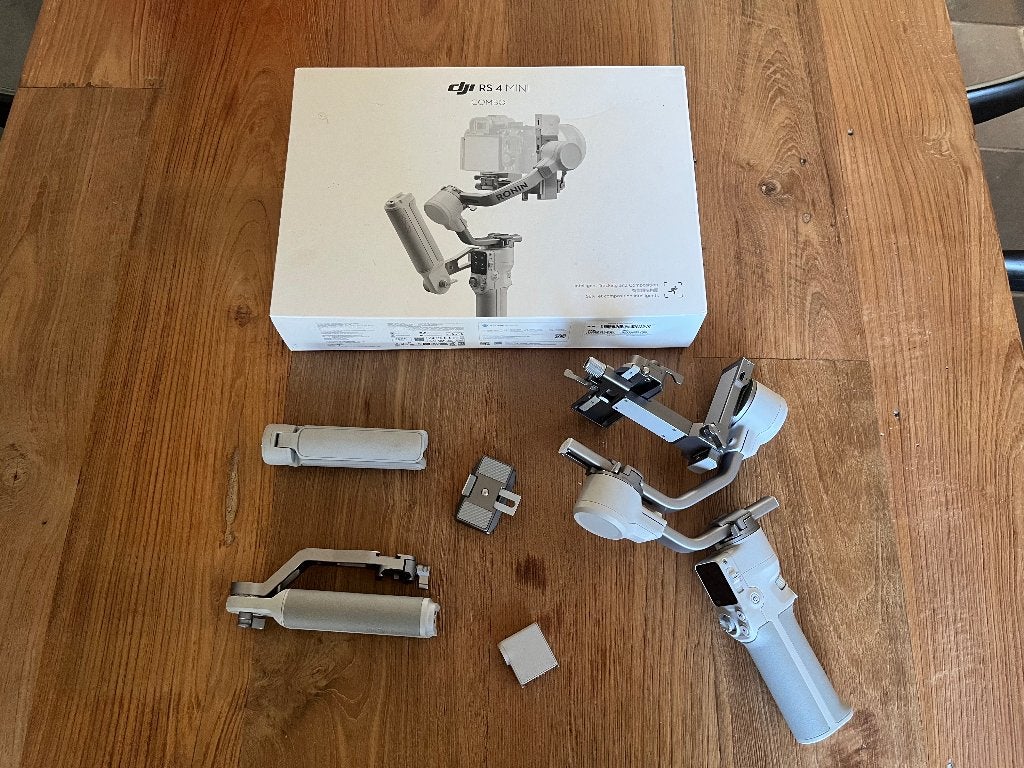 DJI RS 4 Mini Combo met trackingmodule en doos, TV, Hi-fi & Vidéo, DJI, Cardan, Enlèvement, Comme neuf