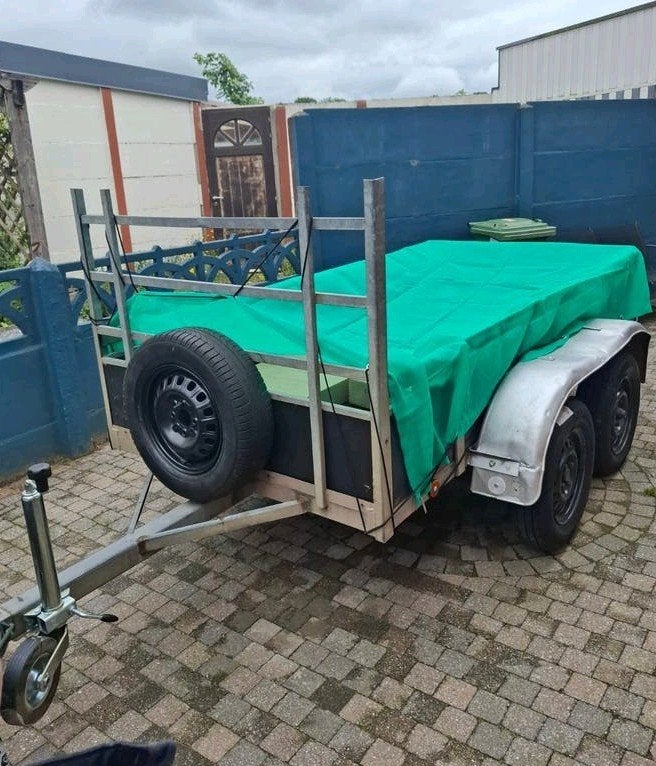 Autoremork 750 kg – dubbelasser, Autos : Divers, Remorques, Enlèvement