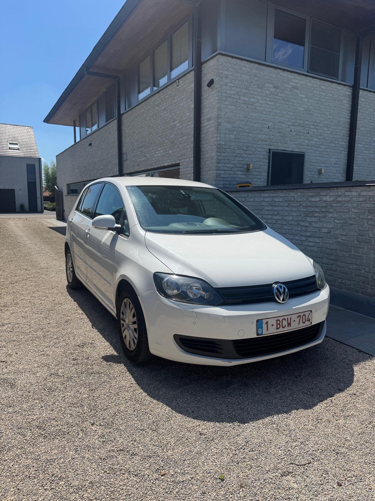 Vw golf plus airco leder, Auto's, Volkswagen, Euro 5, Wit, Leder, Bruin
