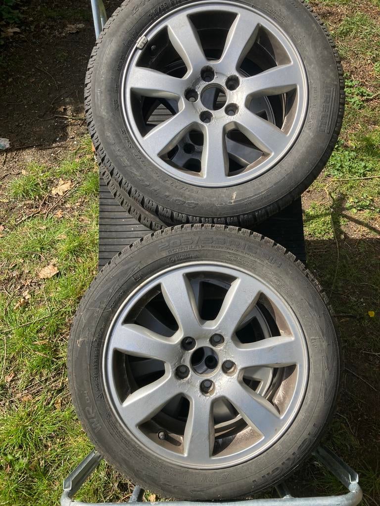 Borbet Velgen 16” winterbanden Volvo v50, Auto-onderdelen, Banden en Velgen, Ophalen, Winterbanden, Velg(en)