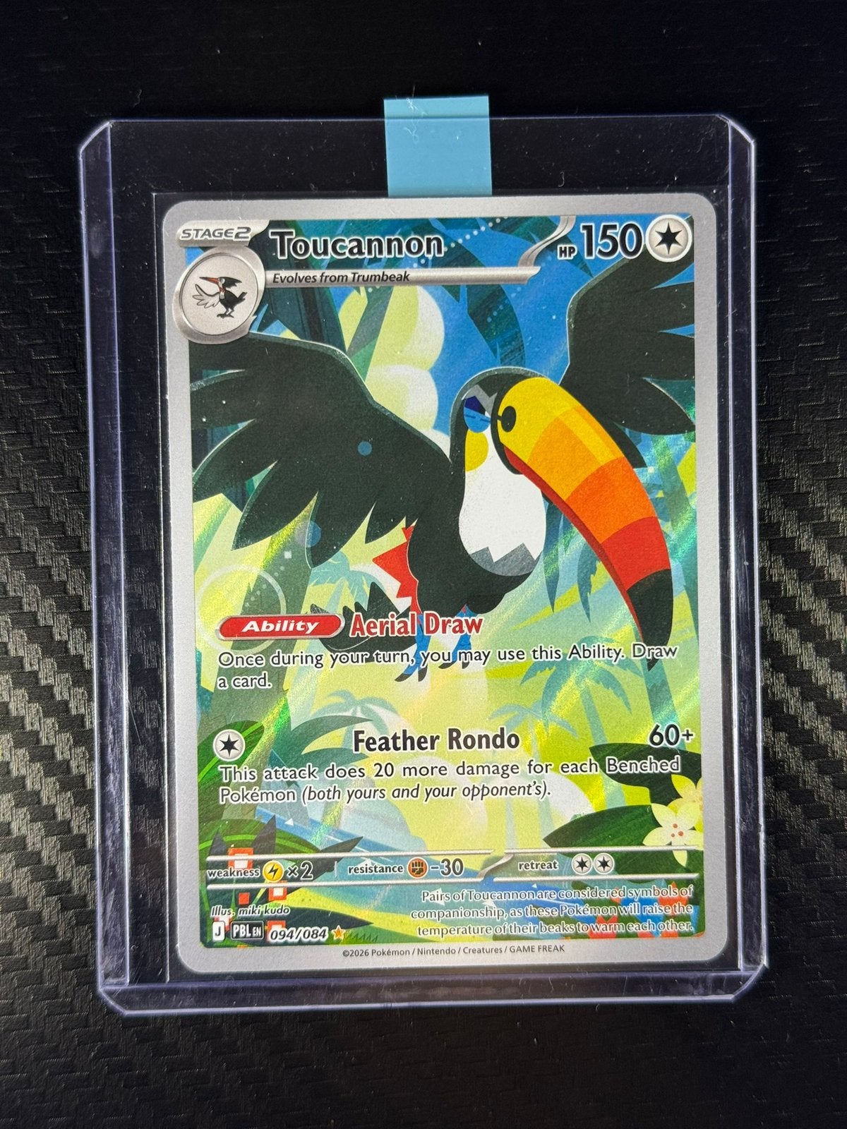 Toucannon | Holo | IR | Noir absolu | #094 /084, Enlèvement ou Envoi, Comme neuf