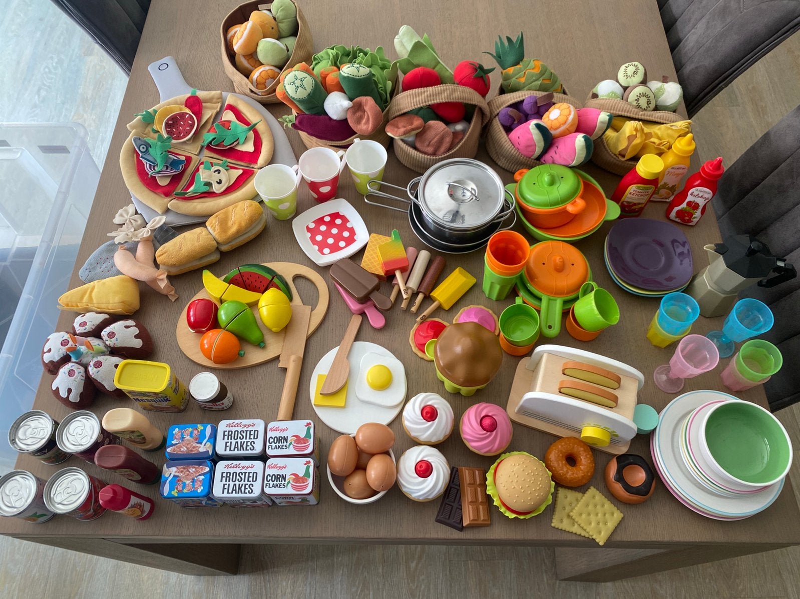 Groot lot speelkeuken-accessoires, Enfants & Bébés, Enlèvement ou Envoi, Comme neuf, Matériaux autres, Accessoires de cuisine de jeu