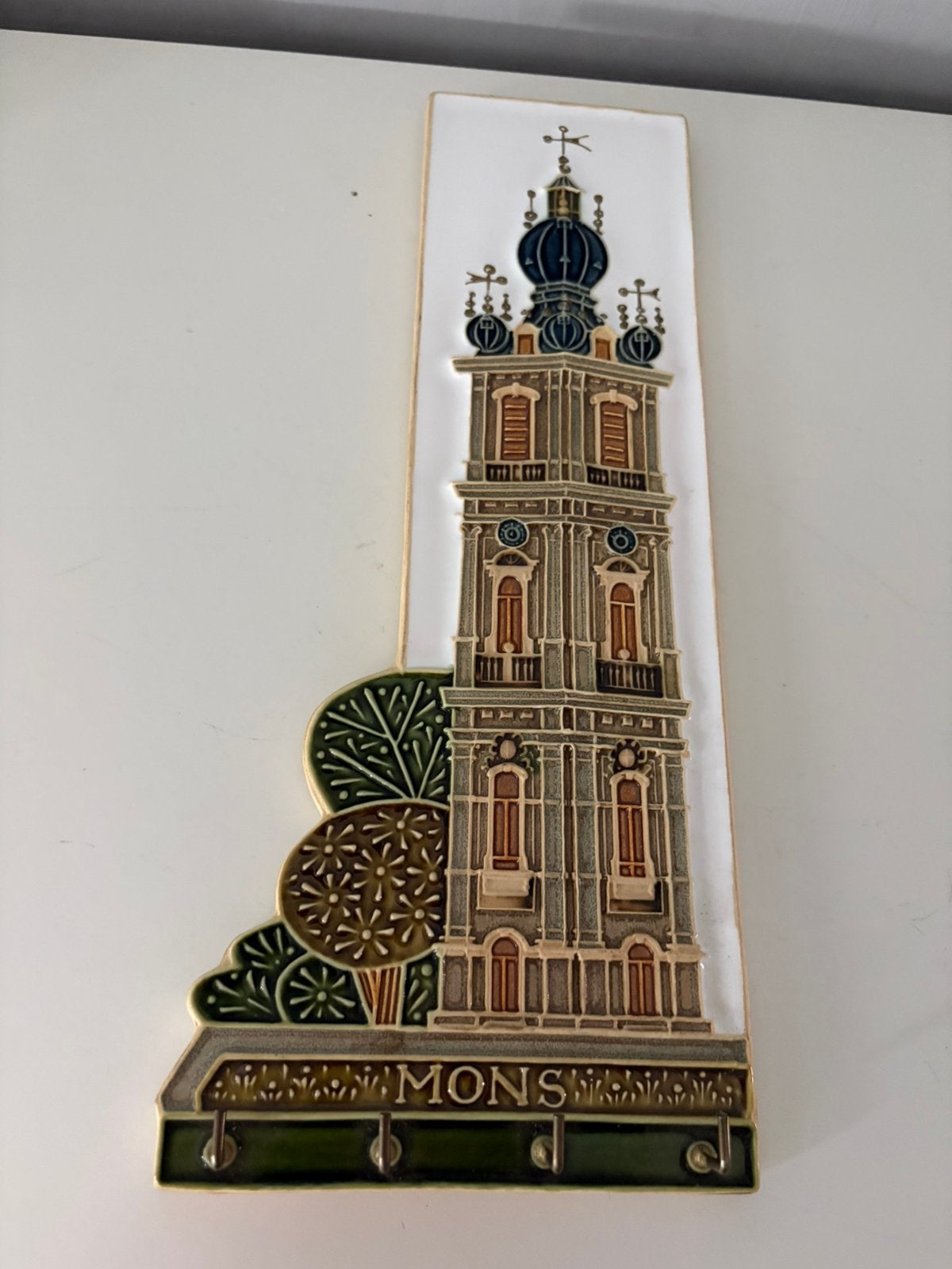 Céramique « BEFFROI de MONS » (31/13 cm), Enlèvement ou Envoi
