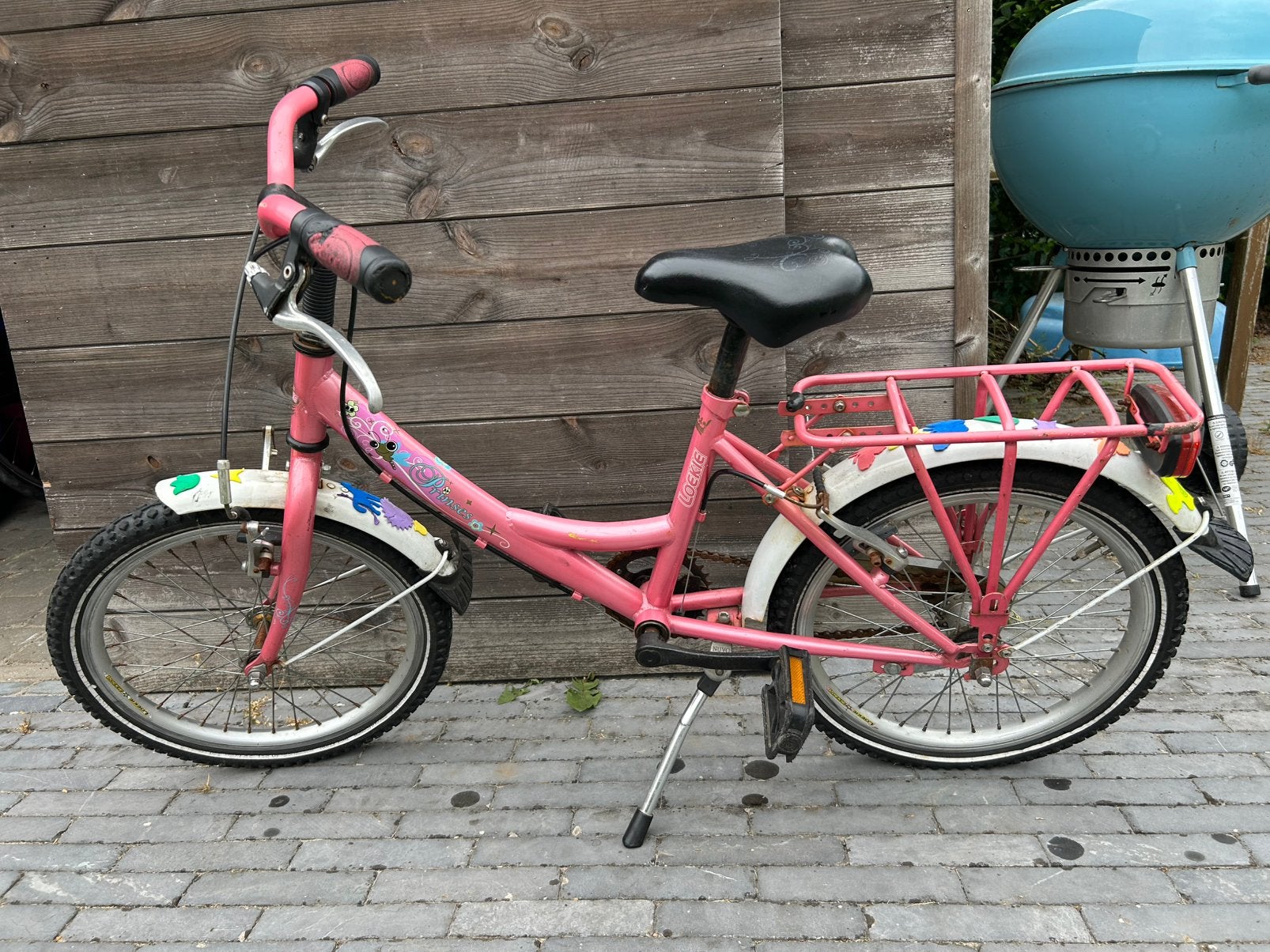 Roze fiets, Ophalen, Gebruikt, 18 inch