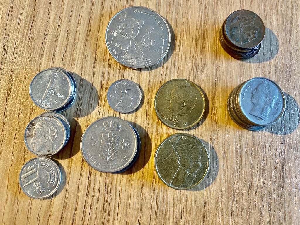 Lot de 35 pièces anciennes Belges : COLLECTION, Enlèvement ou Envoi, Monnaie en vrac, Argent, Argent