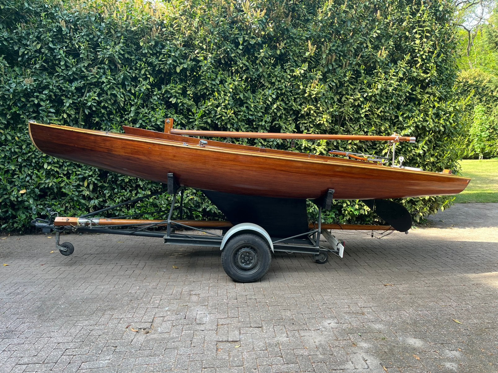 Mooie houten zeilboot BM16 mrt trailer nw zeilen, Watersport en Boten, Ophalen, Zo goed als nieuw