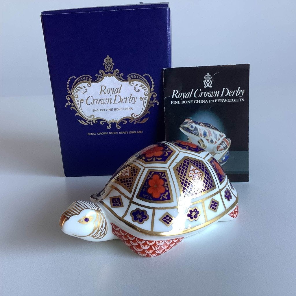 Royal Crown Derby Imari paperweight / presse-papier 1984, Antiek en Kunst, Ophalen of Verzenden