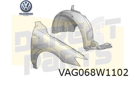 Volkswagen Tiguan (9/20-) Voorscherm Rechts Origineel! 5NA82, Auto-onderdelen, -, -, Nieuw, Spatbord