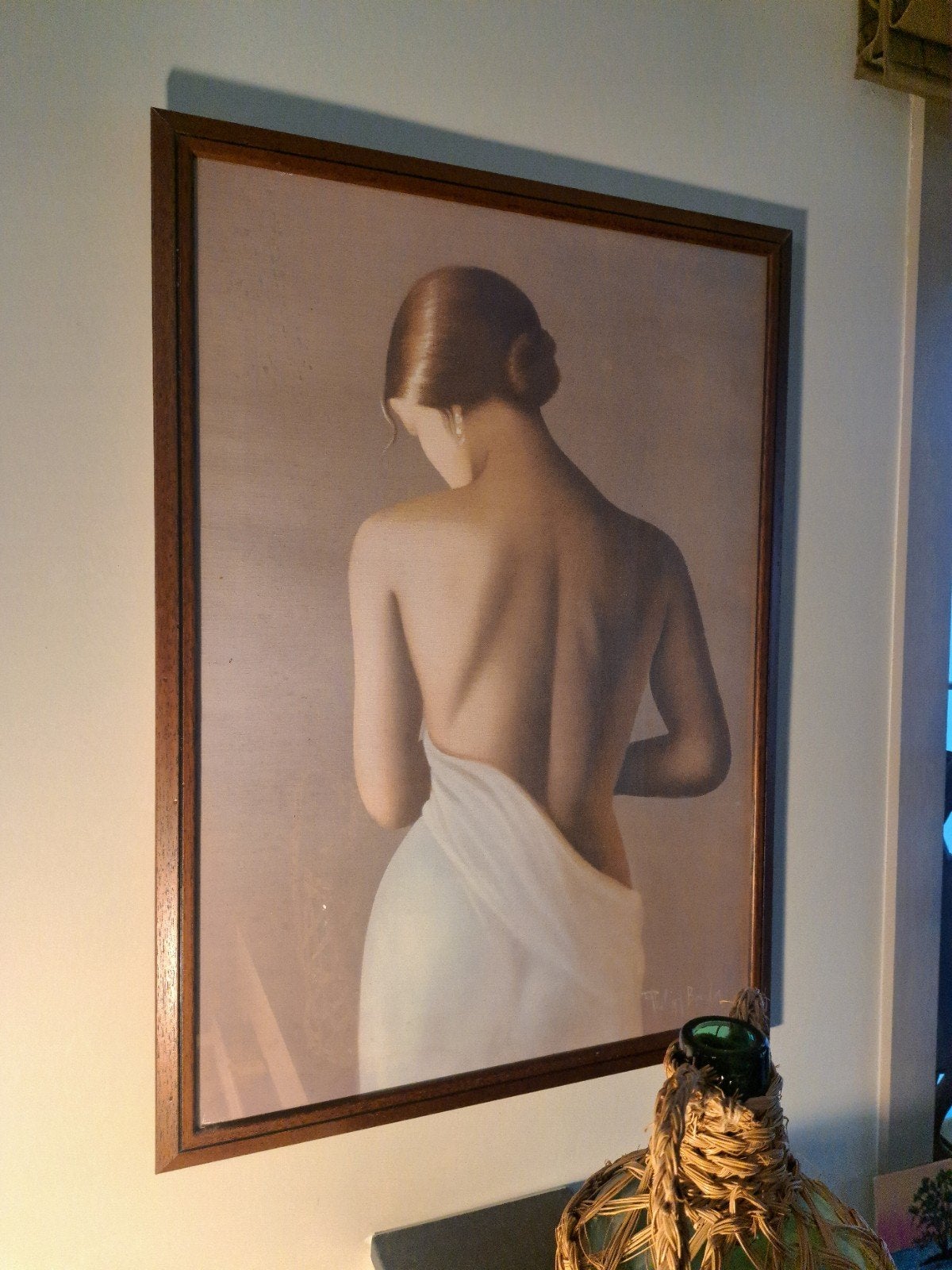 Muurdecoratie Paul Delvaux stijl, Ophalen