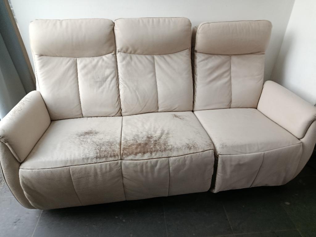 3 zit met relax, Ophalen, Gebruikt, Driepersoons, Leer