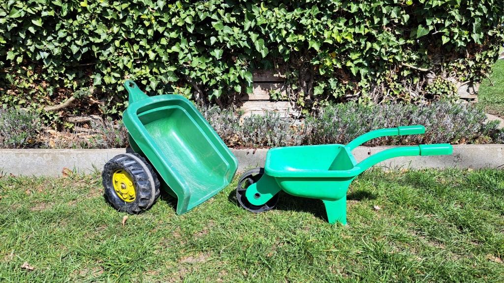Aanhangwagentje voor tractor en kruiwagentje voor peuters, Kinderen en Baby's, Speelgoed |Speelgoedvoertuigen, Ophalen, Gebruikt