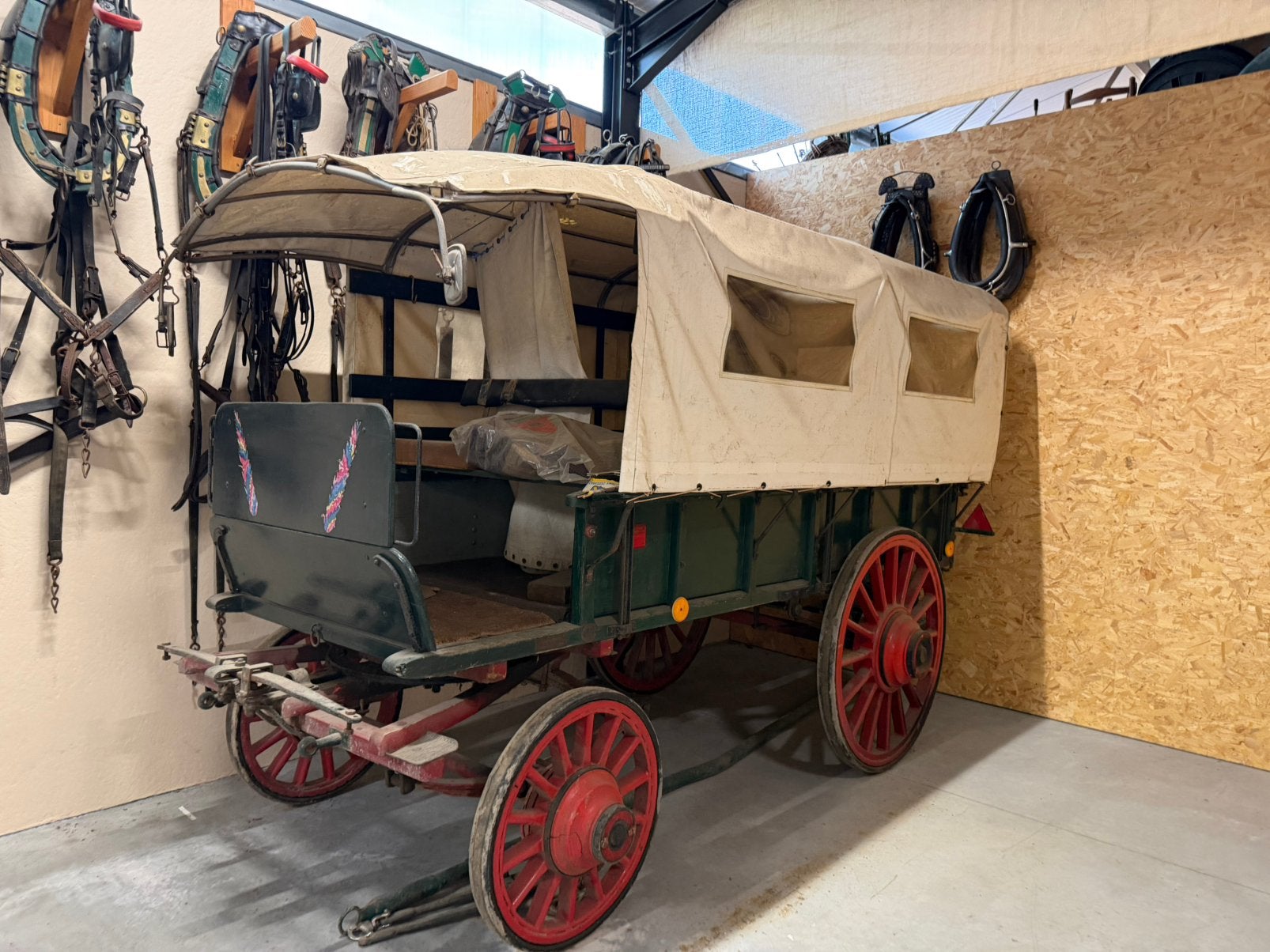 Huifwagen - huifkar - Mechelse wagen, Dieren en Toebehoren, Gebruikt, Overige typen, Paard