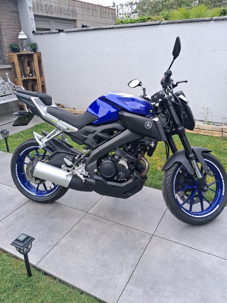 Te koop Yamaha MT125, Motoren, Motoren | Yamaha, Particulier, Naked bike, 11 kW of minder, 1 cilinder, ABS, LED Verlichting, Gebruikt
