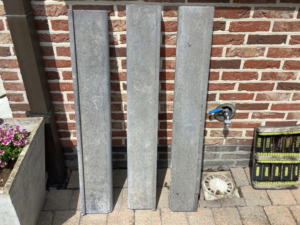 Deur dorpels 3 stuks Belgische arduin met opkant, Enlèvement, Comme neuf, Pierres naturelles