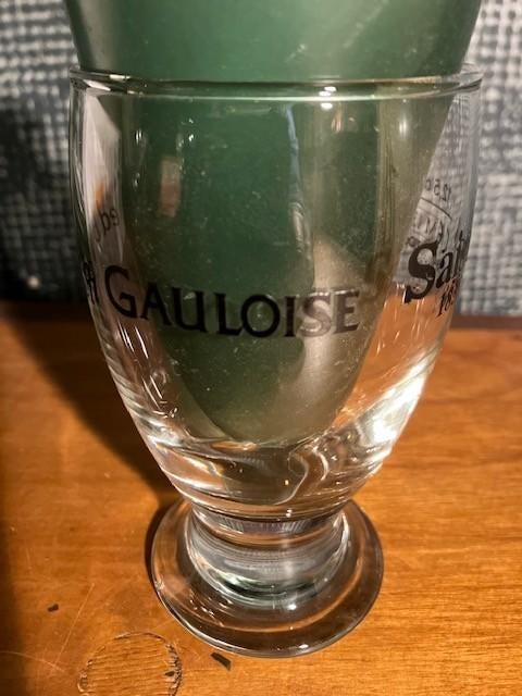 6 GLAZEN GALOPINS 22 CL SAISON 1858 GAULOISE, Verzamelen, Ophalen of Verzenden, Nieuw, Bierglas