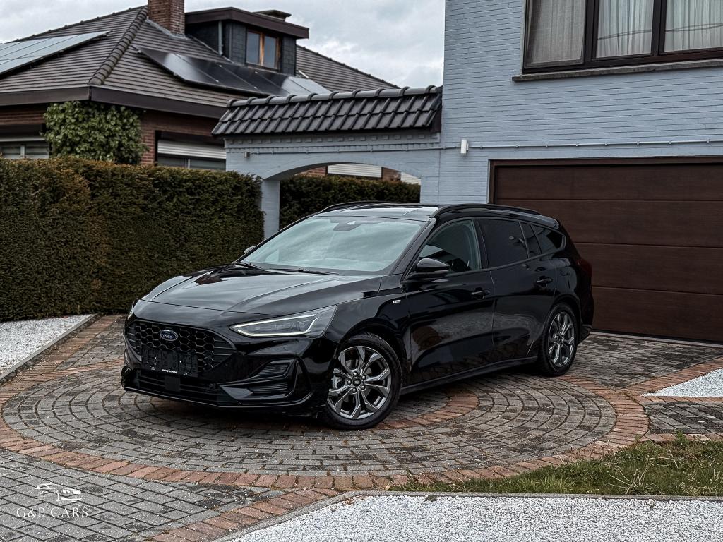 Ford Focus Turnier ST-Line MHEV/NEW/Matrix-LED/ACC/Camera, Zwart, Bedrijf, Hybride Elektrisch/Benzine, Parkeerassistent