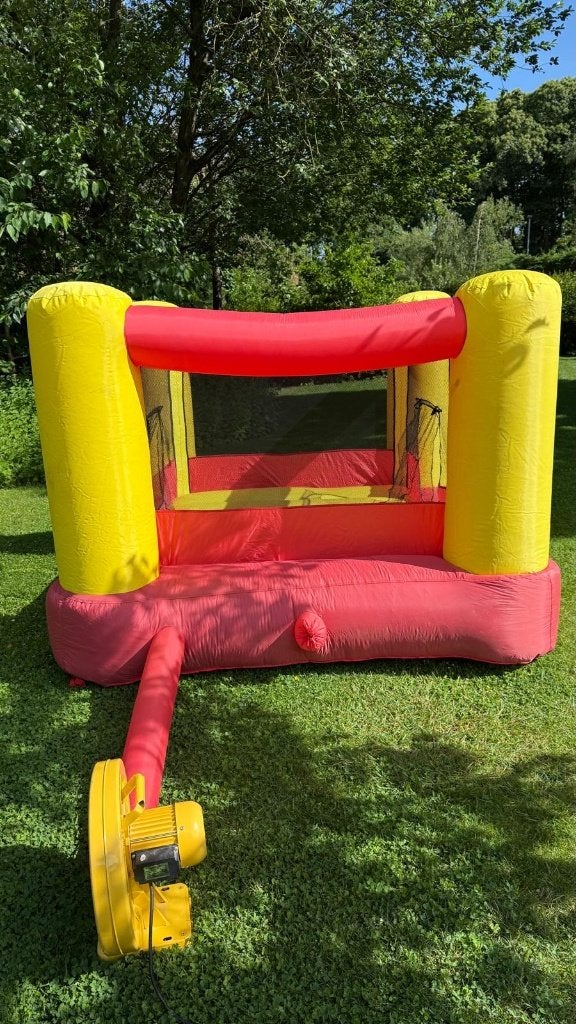 Springkasteel met blower, Ophalen, Gebruikt, Feestartikel
