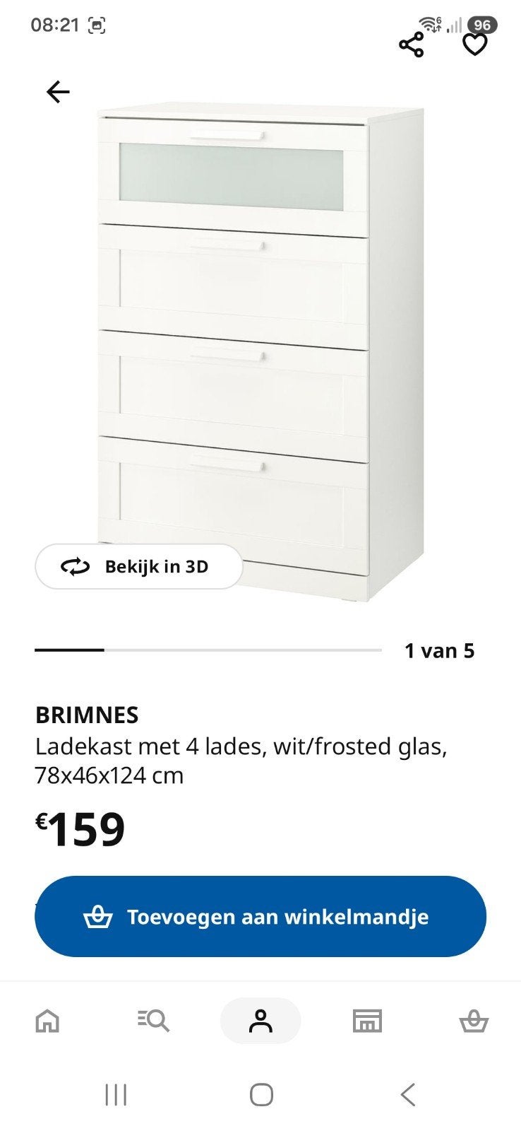 Kleerkast ikea, Ophalen, Zo goed als nieuw