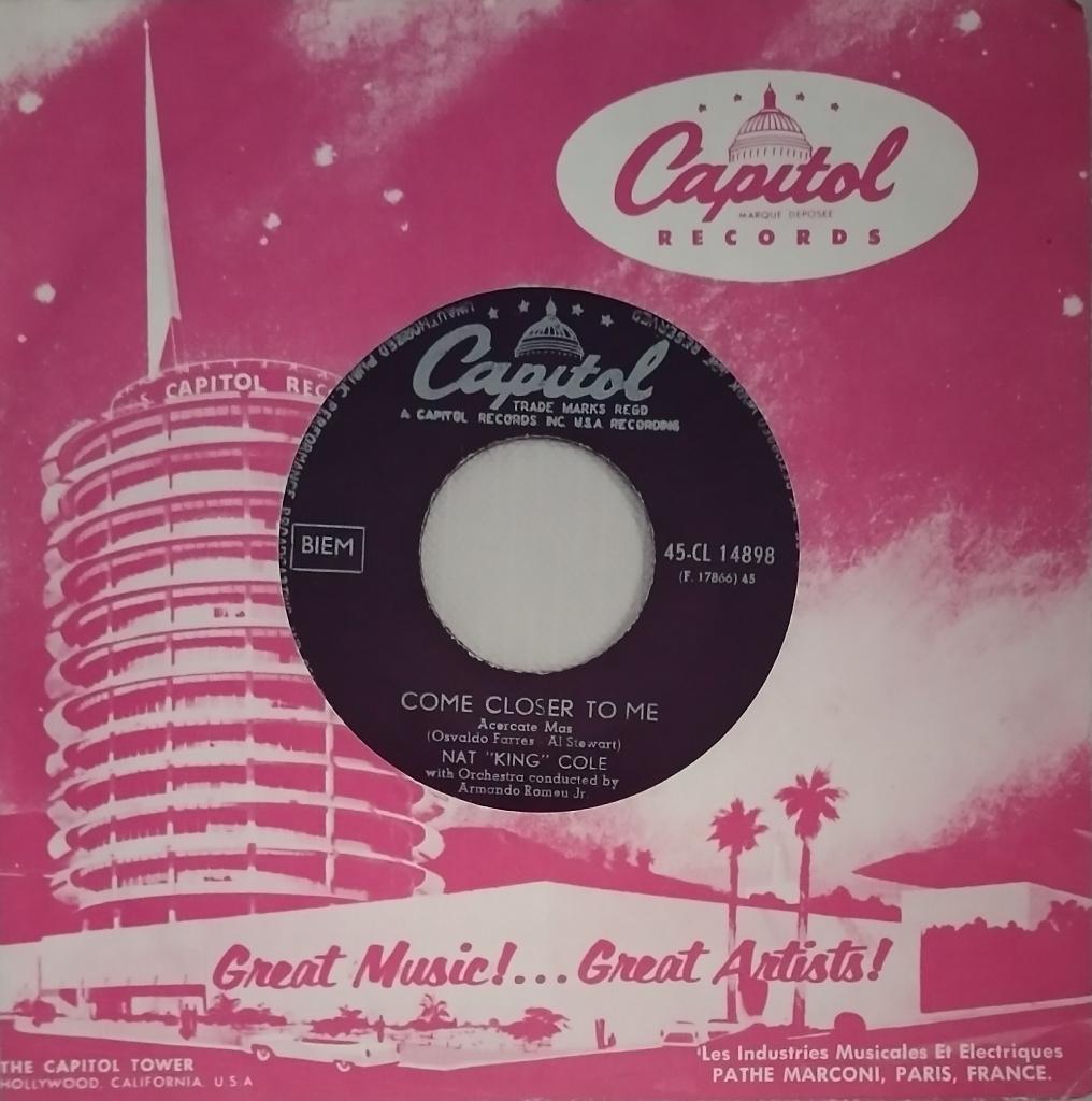 Nat King Cole - Come closer to me, Enlèvement ou Envoi, Comme neuf, Pop