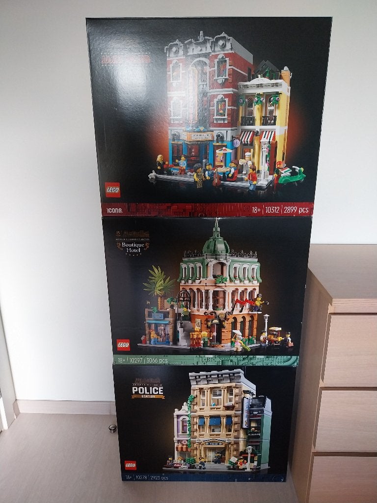 Lego 10278, 10297 en 10312, Kinderen en Baby's, Lego, Nieuw, Ophalen of Verzenden, Compleet