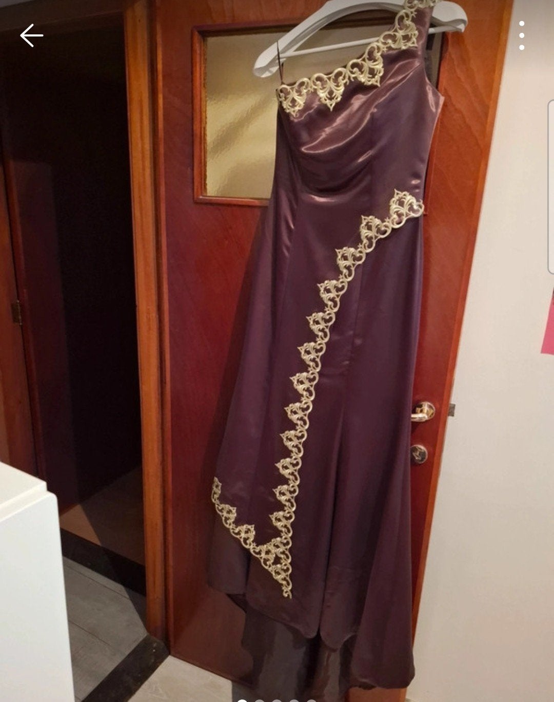 avondjurk met afneembare mouw (m.40), Kleding | Dames, Ophalen, Maat 38/40 (M), Bruin