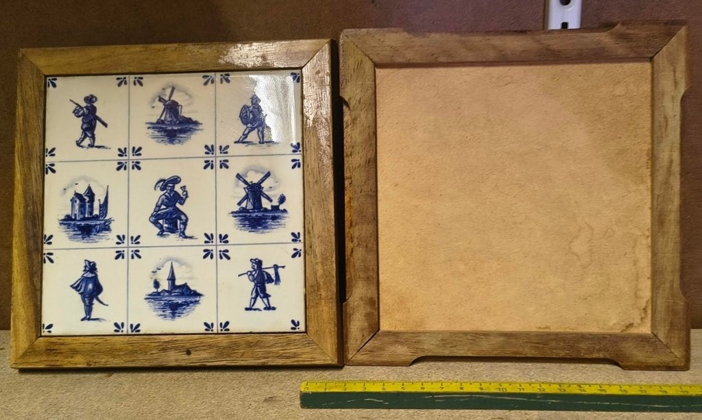 2 Delfts Blauw Pannenonderzetters, Ophalen of Verzenden, Steen/keramiek, Overige merken, Overige typen