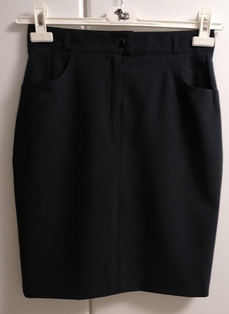 Donkerblauwe smalle rok met split van Bardehle, 38, Kleding | Dames, Rokken, Ophalen of Verzenden, Zo goed als nieuw