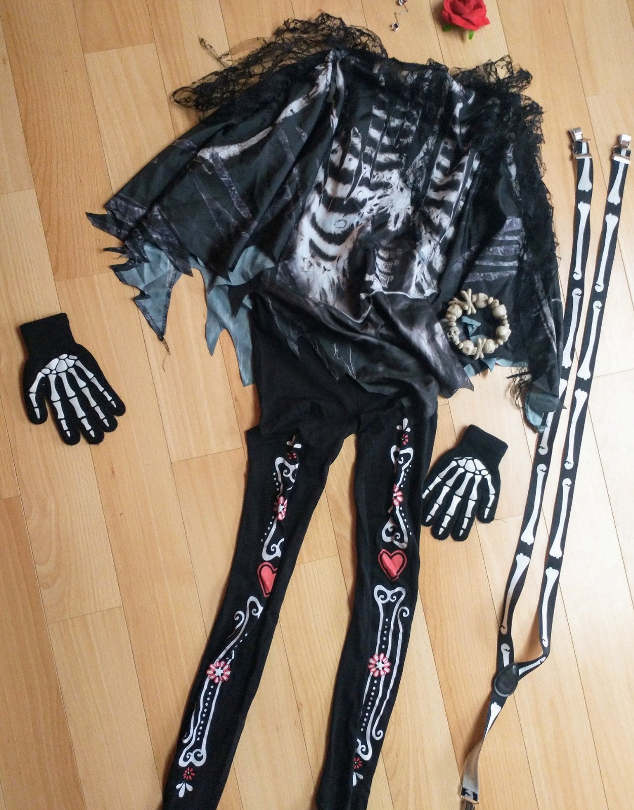 Verkleedkleding Halloween skelet, Kleding | Dames, Carnavalskleding en Feestkleding, Ophalen