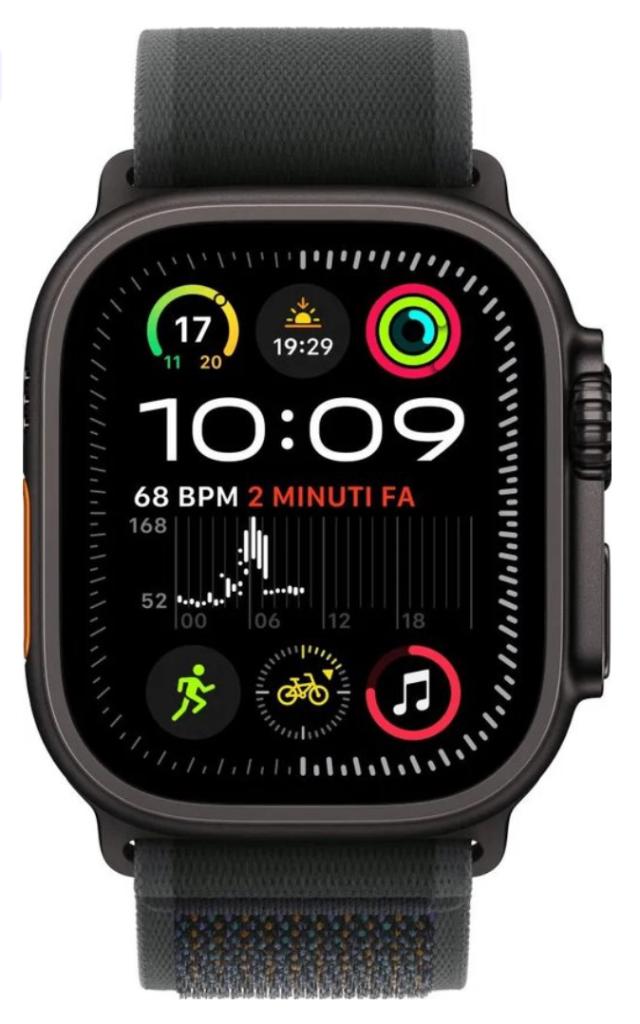 Apple Watch Ultra 2 Zwart Trail/Milanese Band in nieuwstaat, Ophalen, Zwart, IOS, Zo goed als nieuw