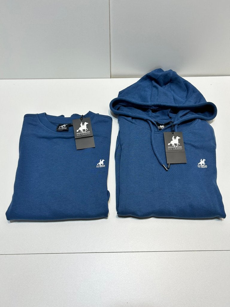 U.S. Grand Sweater + Hoodie Blauw Voordeelbundel, Enlèvement ou Envoi, Neuf, Autres tailles, Bleu