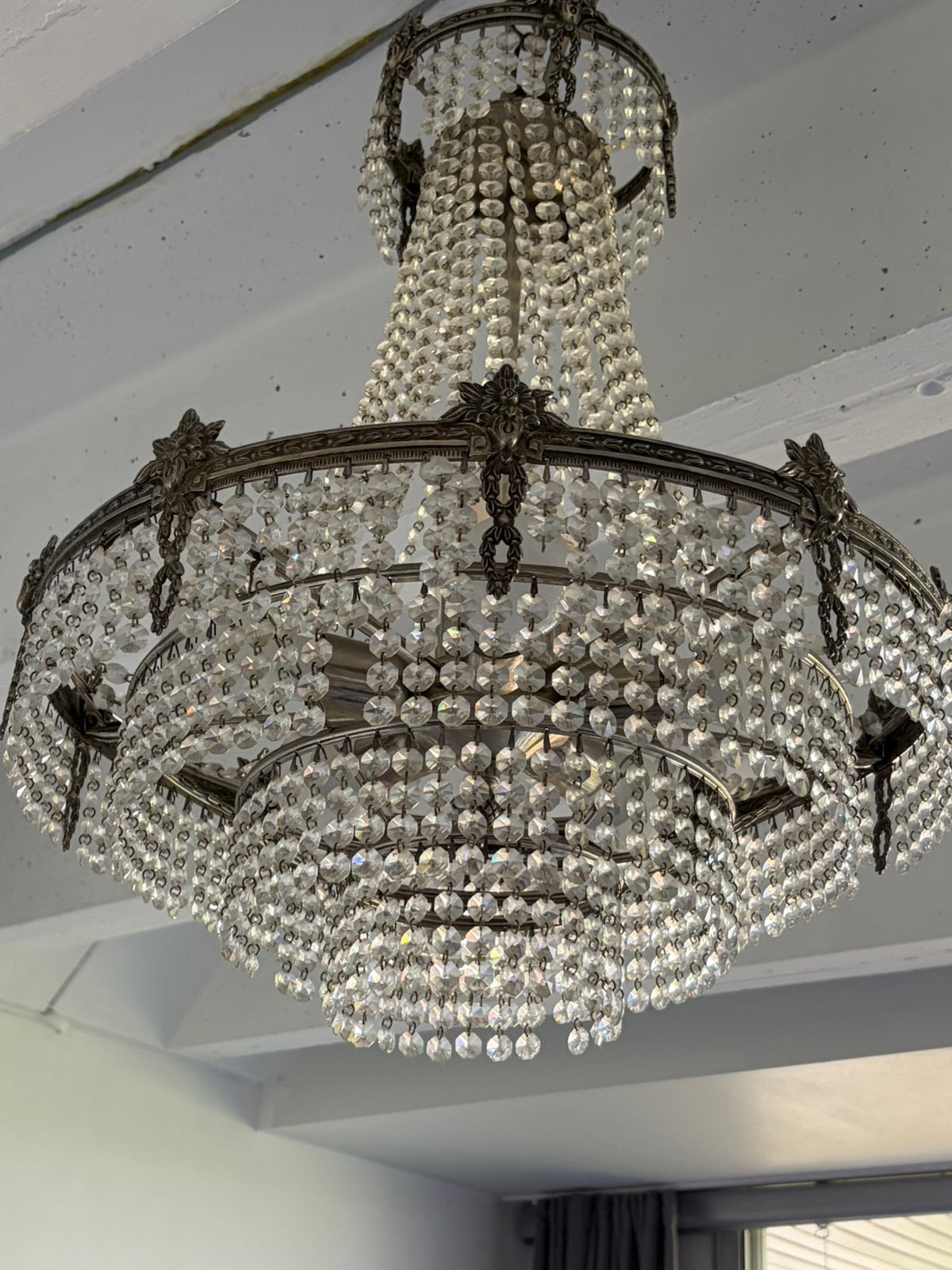 2 mooi lusters in kristal, Huis en Inrichting, Lampen | Kroonluchters, Ophalen, Zo goed als nieuw