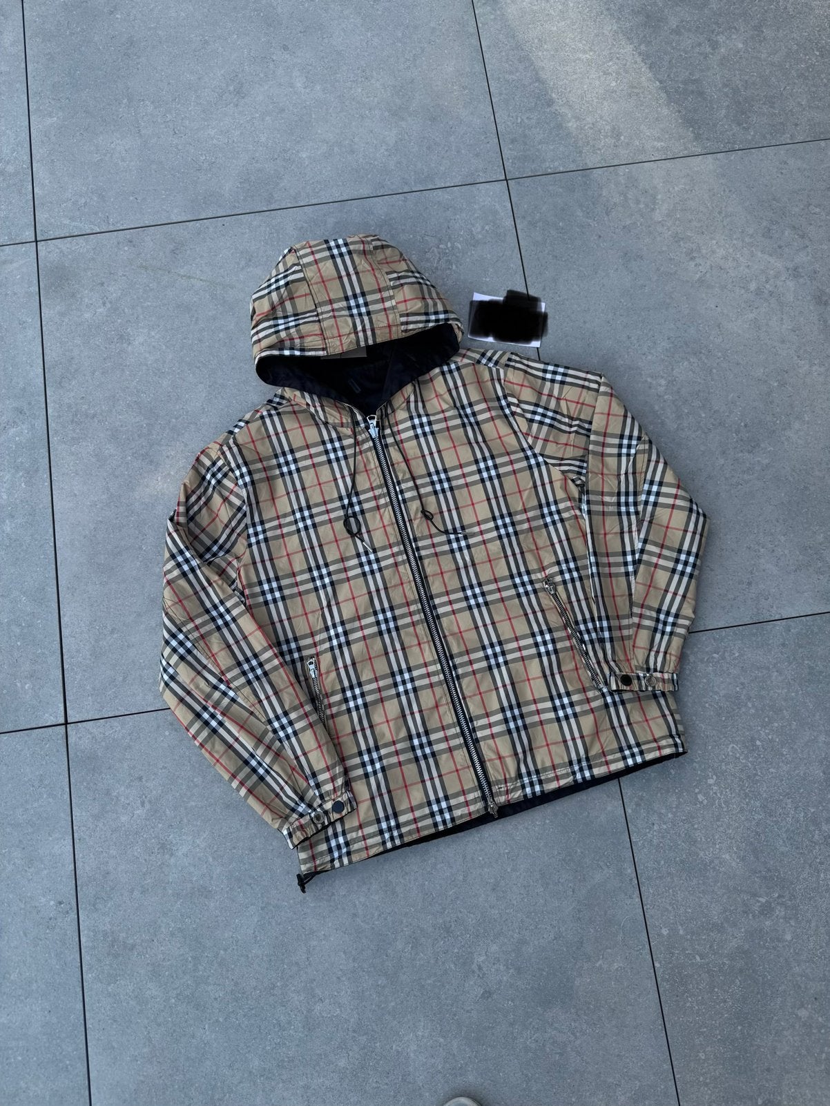 Burberry Hooded Jacket Reversible, Kleding | Heren, Ophalen of Verzenden, Zo goed als nieuw, Maat 52/54 (L)