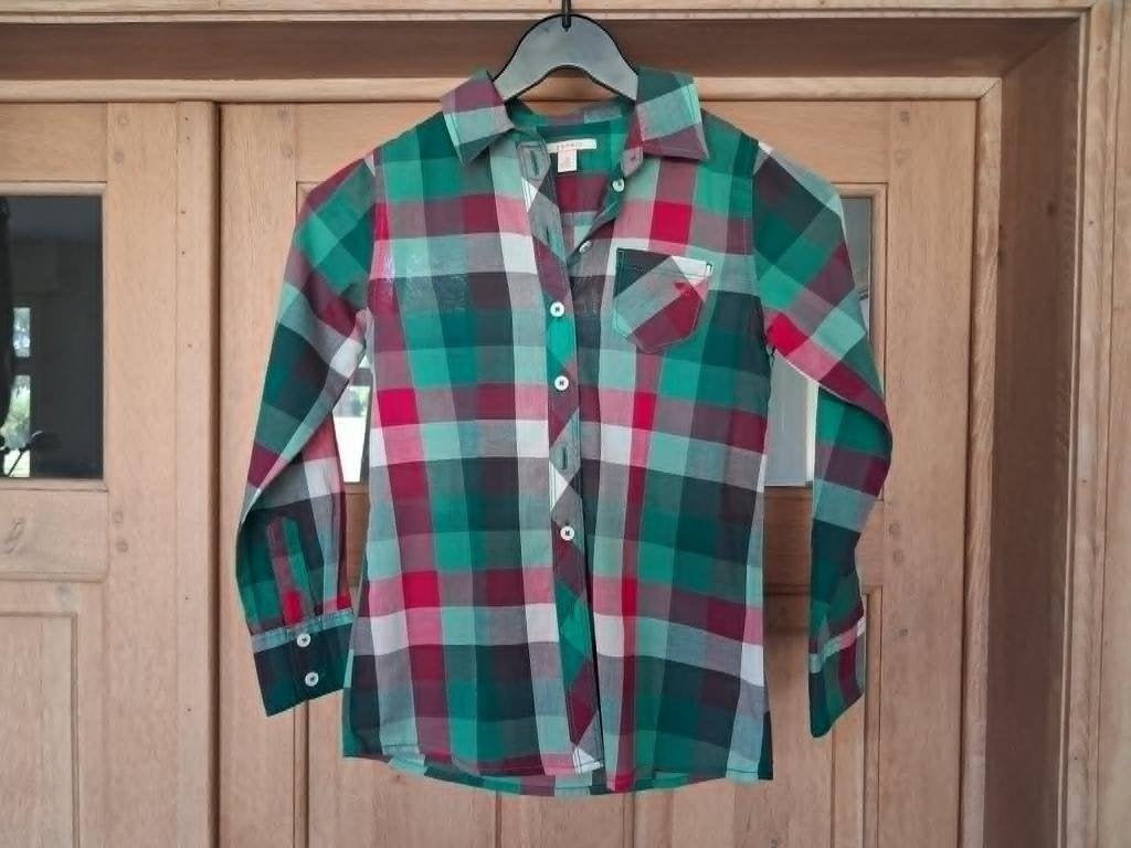 jolie blouse à carreaux Esprit taille 134, Enlèvement ou Envoi, Chemise ou Chemisier, Comme neuf, ESPRIT.