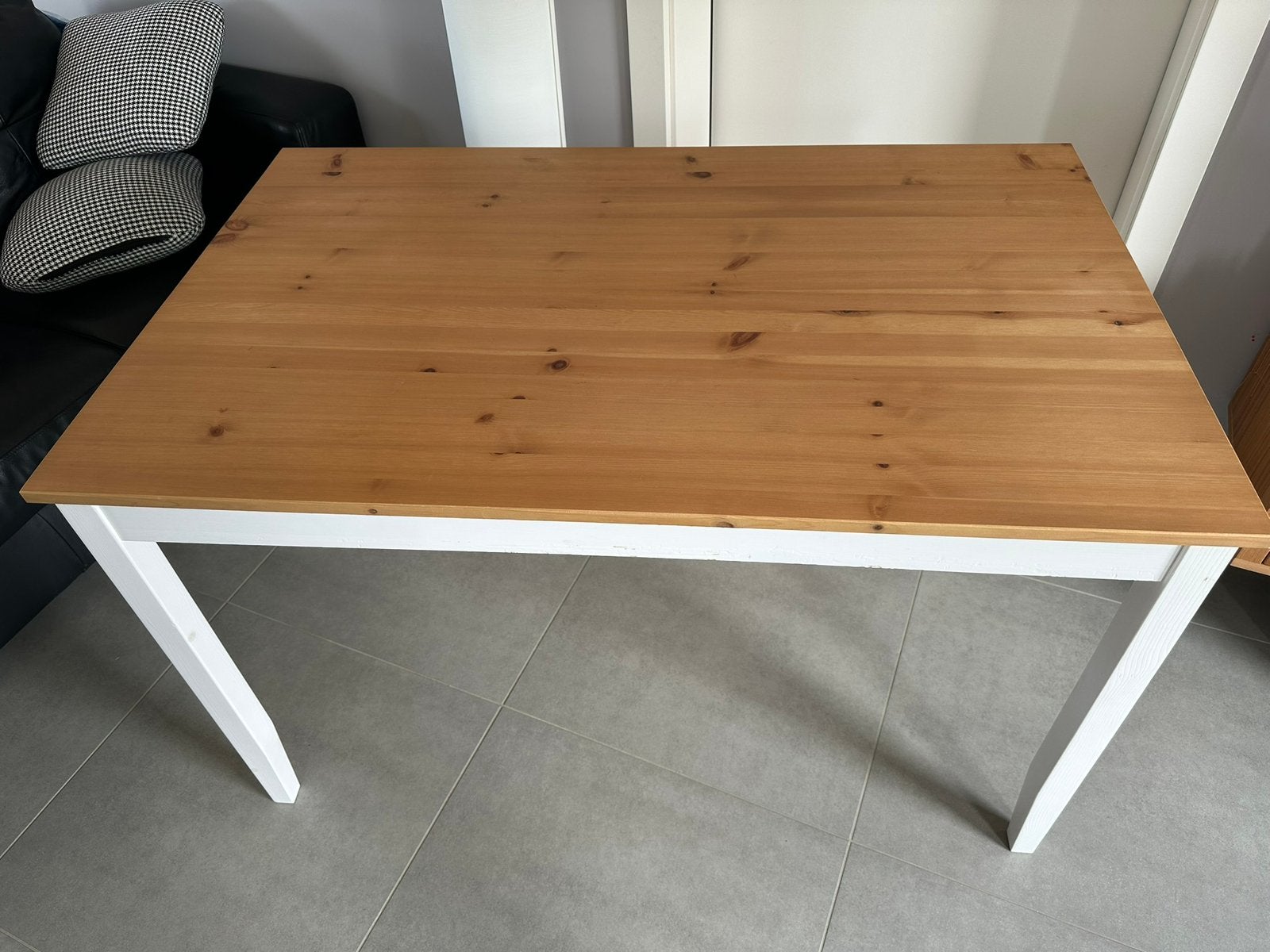 Table IKEA Lerhamn, Maison & Meubles, Tables | Tables à manger, Enlèvement, Utilisé, Rectangulaire, 100 à 150 cm